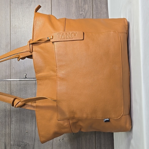Large Tano Tan Leather Tote Bag - Picture 2 of 13